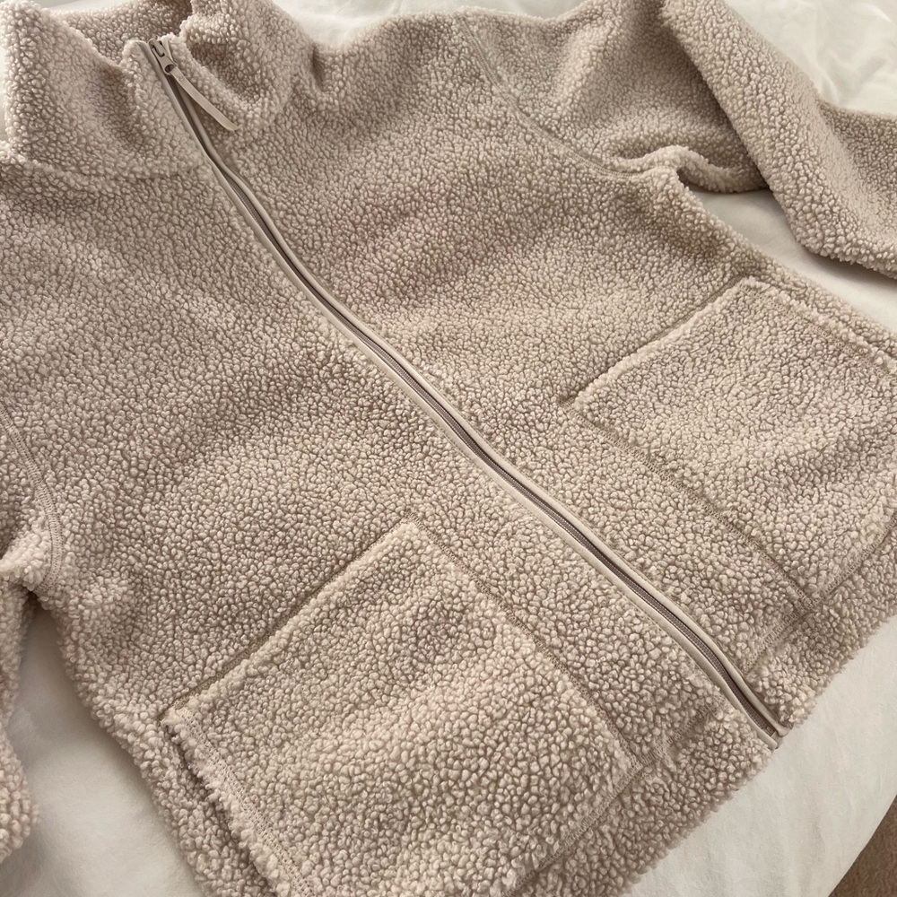 H&M Cream Teddy Jacket - Picture 3 of 6